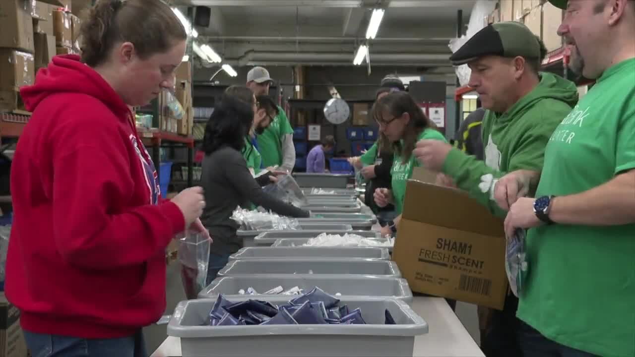 M&T Bank partners with The Teacher's Desk to prepare PanchoPacks to help local schools