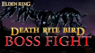 Elden Ring Death Rite Bird Boss Fight (Caelid)
