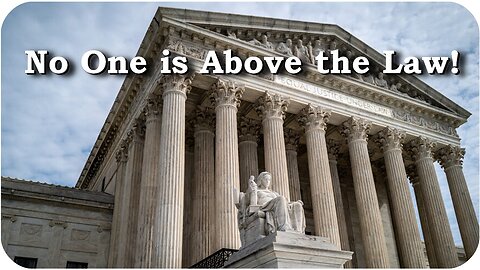 No one is above the law, not even Democrats and RINOs * 11/5/2024