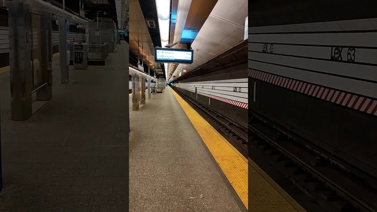 East 63rd Street subway in New York City 2021.