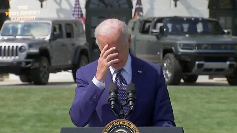 Biden: "When they make the first electric Corvette, I get to drive it.. do you think I'm kidding?"