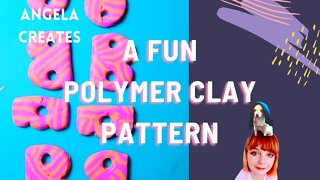 A FUN POLYMER CLAY PATTERN/CLAY EARRINGS