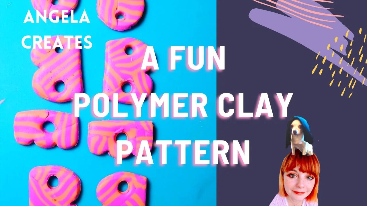 A FUN POLYMER CLAY PATTERN/CLAY EARRINGS