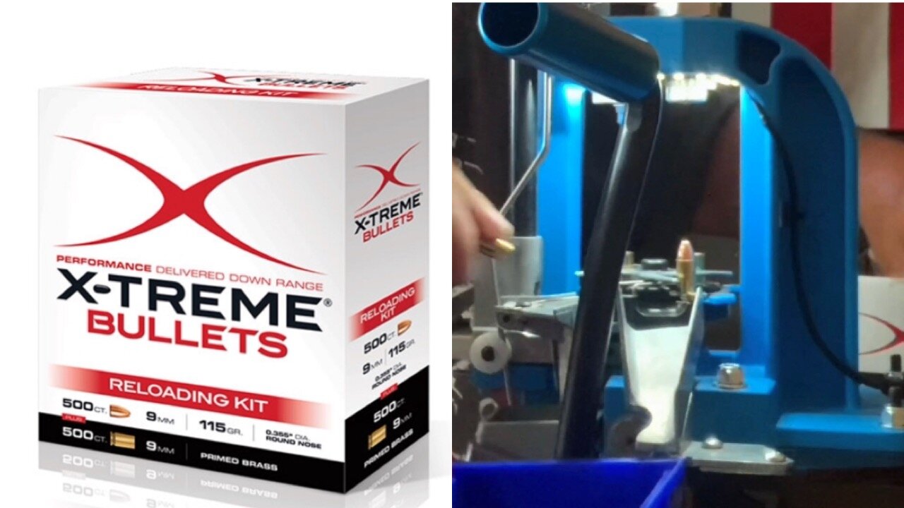 Reloading Xtreme Bullets 115gr 9mm On The Dillon RL 550 C