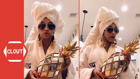 Cardi B Gives AMA Acceptance Speech From Her Home!
