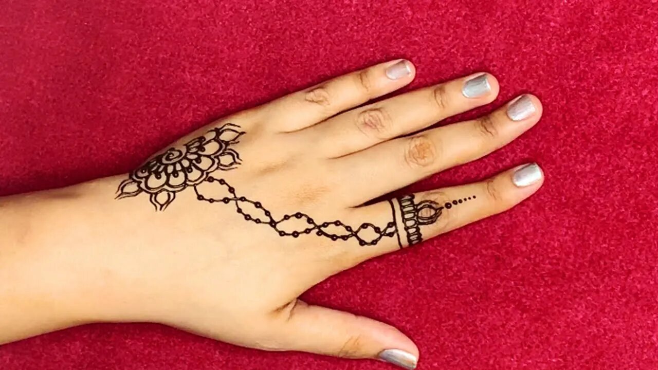 Trendy henna design for hands _ party henna design