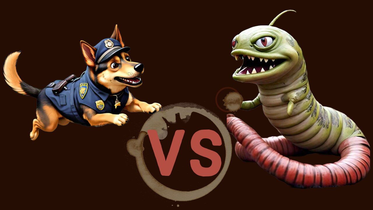 Police Vs Hungry worm| Funny cartoon for
