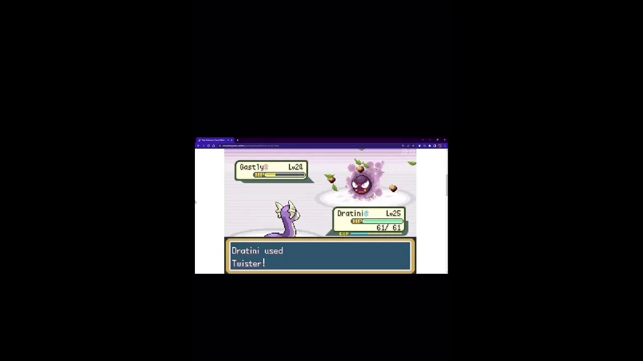 Pokémon FireRed - Dratini Used Twister!