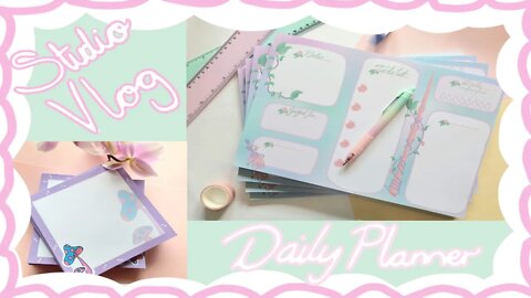 Studio Vlog | Daily Planner Designs | notepads | Surprise