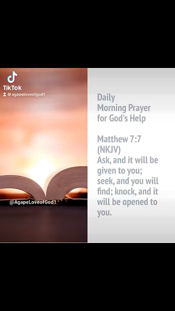 Daily Morning Prayer for God’s Help #Shorts