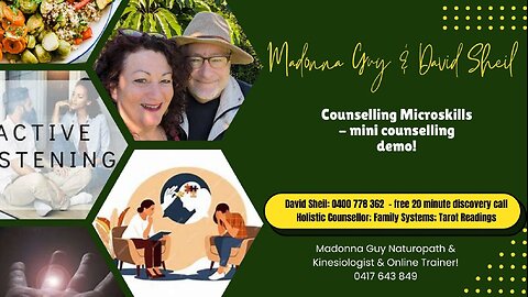 Counselling microskills - let's delve into Madonna's psyche over the past few year's shenanigans!