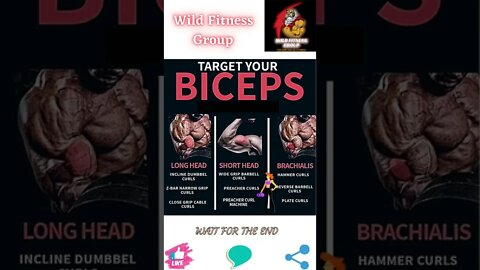 🔥Target your biceps🔥#shorts🔥#wildfitnessgroup🔥17 August 2022🔥