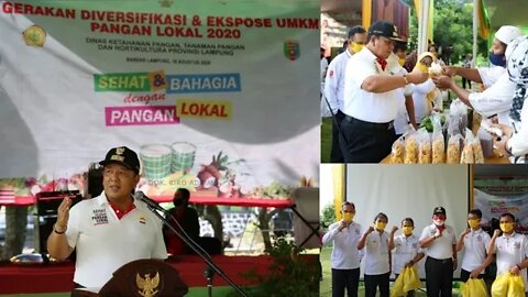 Dinas Ketahanan Pangan, Tanaman Pangan dan Holtikultura Lampung Gelar Ekspos UMKM Pangan Lokal