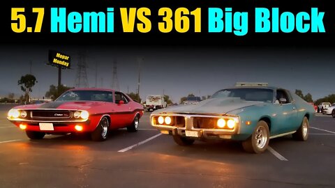 Dodge Charger Vs Hemi Challenger R/T | Restoring A 1973 Dodge Charger Part 9 | Mopar Monday |