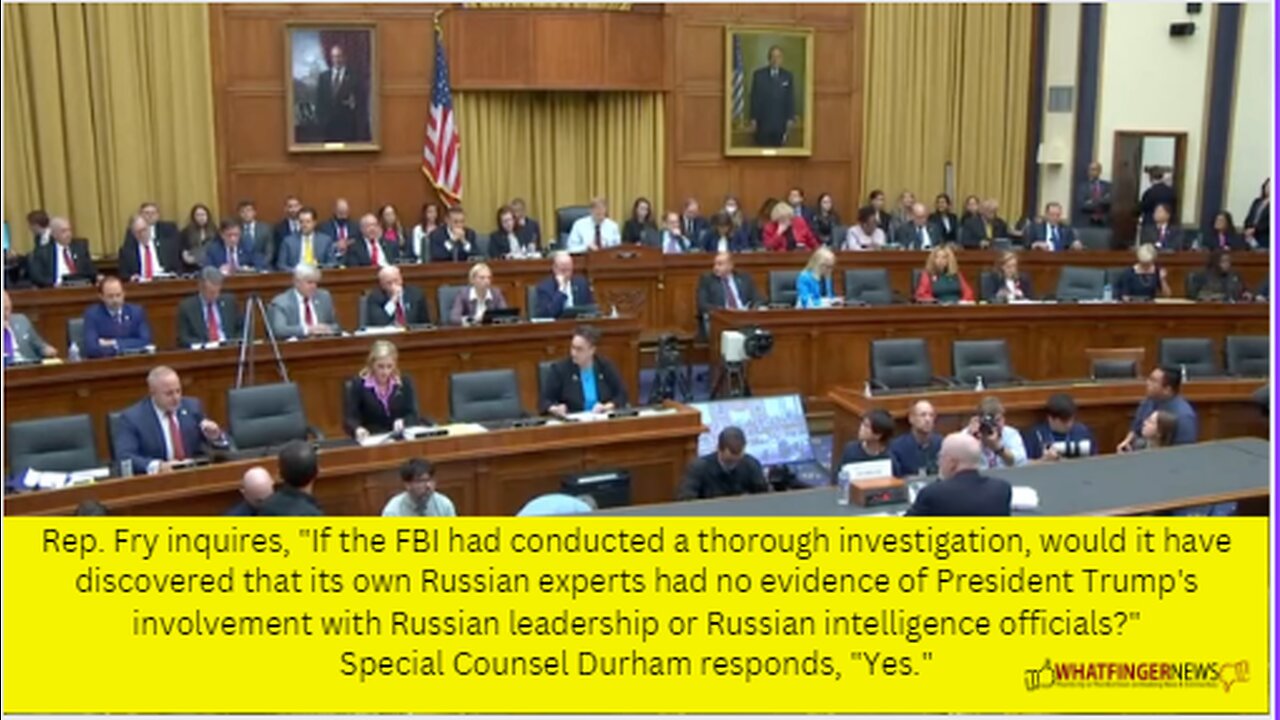Rep. Fry inquires, "If the FBI had conducted a thorough investigation, would it have discovered
