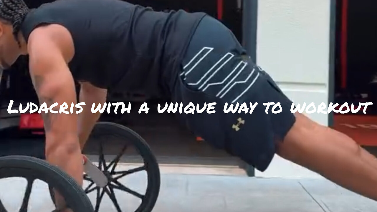 Ludacris with a unique way to workout