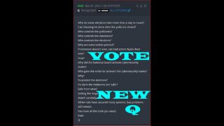 Q posted again urging Anons to vote & help expose vote fraud!