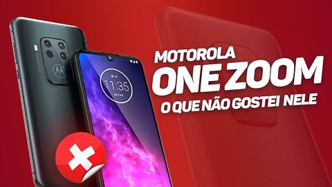 Motorola One Zoom - O que NÃO gostei nele!