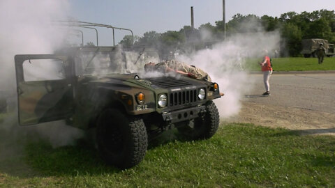 U.S. Army Reserve Soldiers conduct convoy operations during WAREX 86-21-03 at Fort McCoy, WI