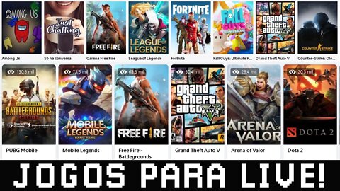 Melhores jogos para fazer live.