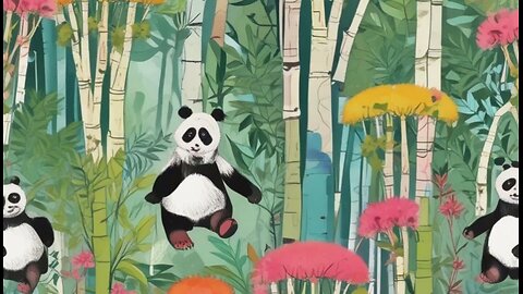 Baby panda kids cartoon Panda Poem