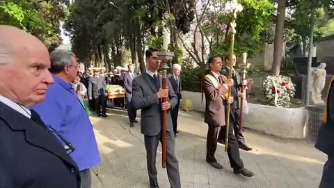 Enterro do príncipe Dom Luiz no cemitério da consolação SP. bisneto da princesa Isabel