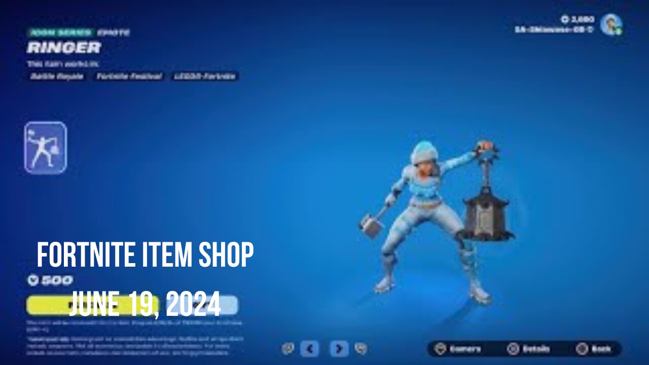 Fortnite Item Shop|June 19, 2024(*New Ringer Emote)