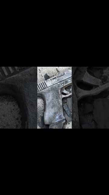 Sand Casting a Gun - Replica Glock 43x - Metal Foam Gun - Foam Casting
