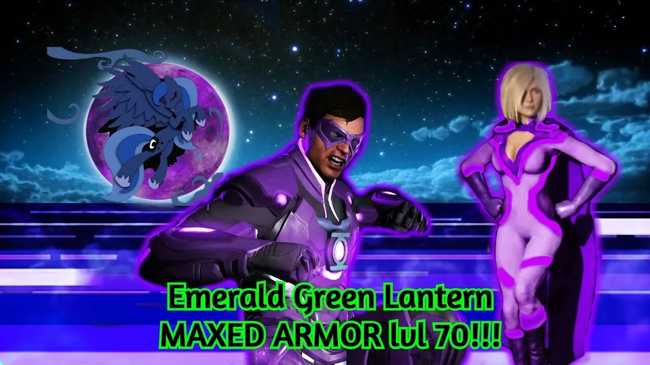 Emerald Green Lantern has his armor maxed out! Injustice 2 mobile