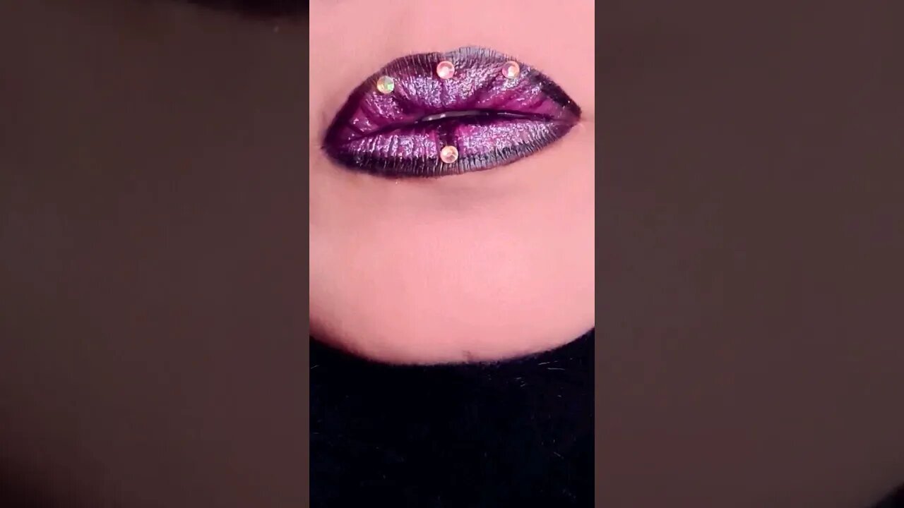 Creative Lip Art Makeup Design #shorts #shortvideo #viral #lipswatches #trending #fyp #short