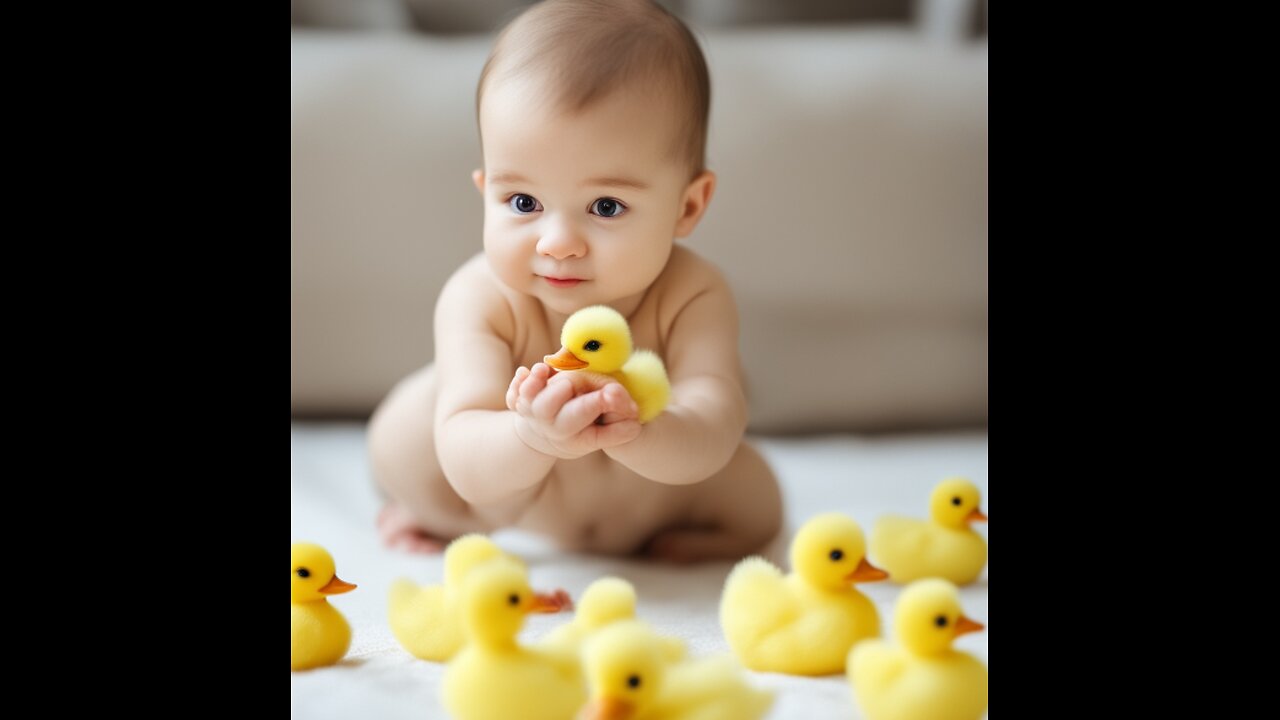 5 cute ducks with children song for kids