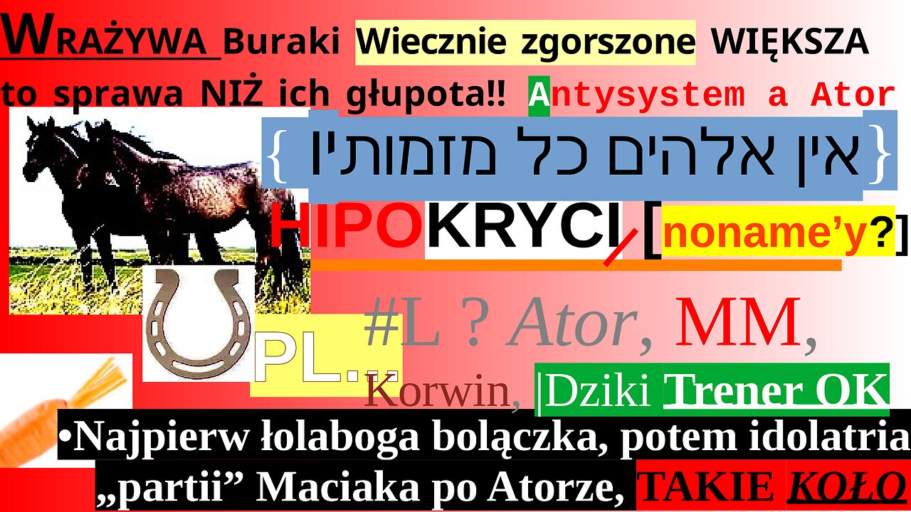 WRAŻYWA Buraki Wiecznie zgorszone WIĘKSZA to sprawa NIŻ ich głupota‼ |Antysystem a Ator