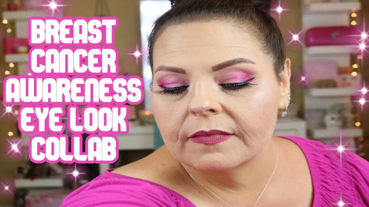 BREAST CANCER AWARENESS PINK EYE LOOK COLLAB l Sherri Ward