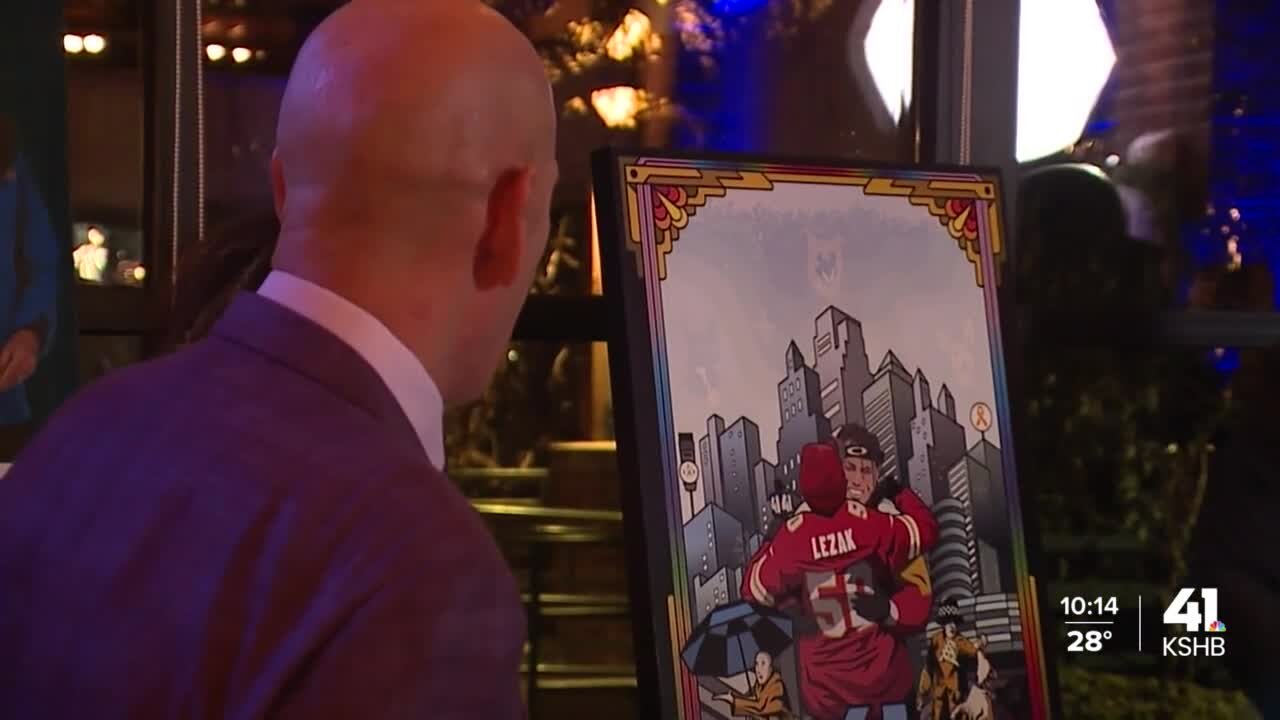 Painting honors former KSHB 41 Chief Meteorologist Gary Lezak