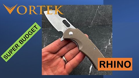 RHINO: D2 Blade, Desert Tan G10 Handles