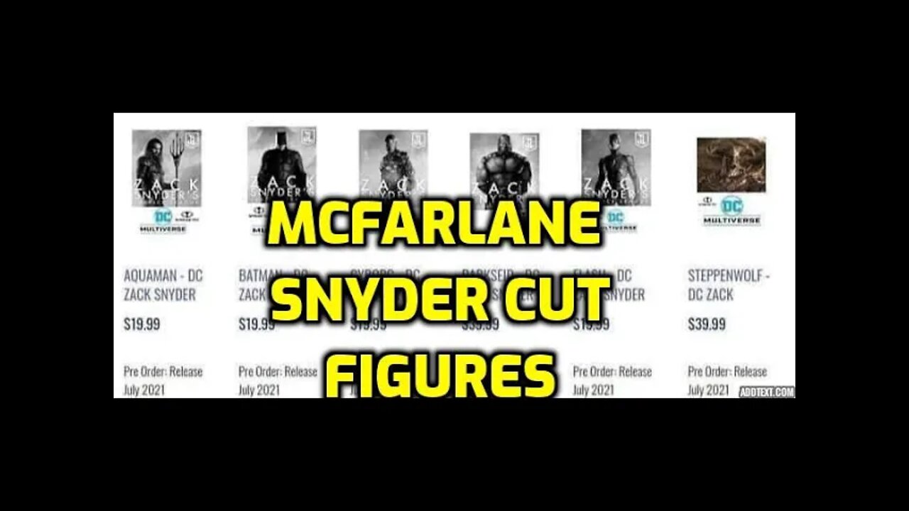 MCFARLANE SNYDER CUT FIGURES LEAKED - MCFARLANE DARKSEID AND STEPPENWOLF - NINJA KNIGHT