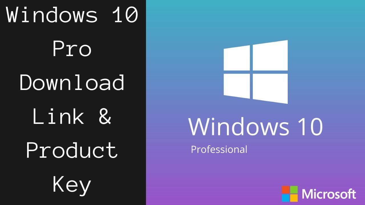 Windows 10 Professional | Download & Product Key