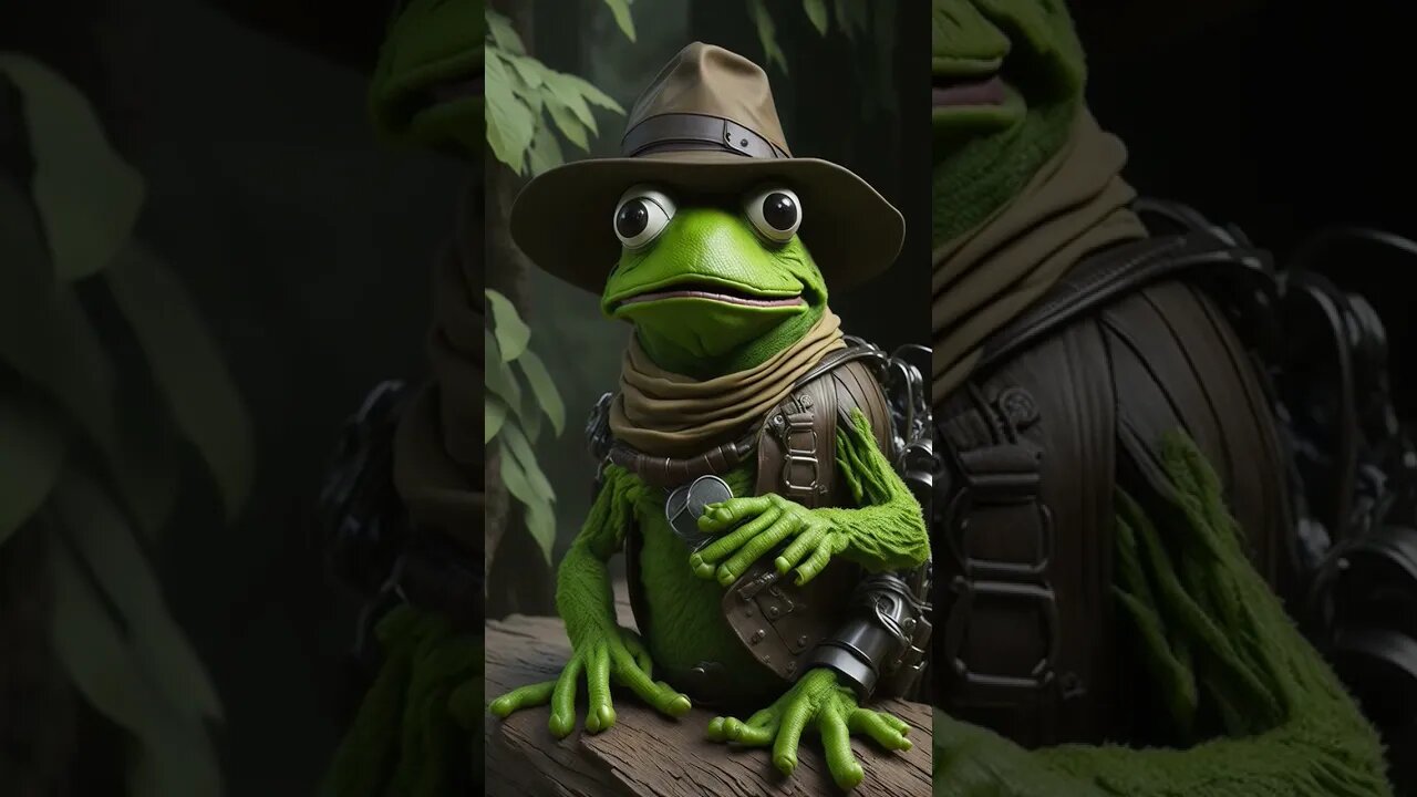 Kermit the Frog as Indiana Jones #funny #shorts