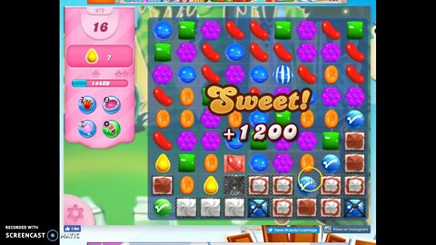Candy Crush Level 972 Audio Talkthrough, 3 Stars 0 Boosters
