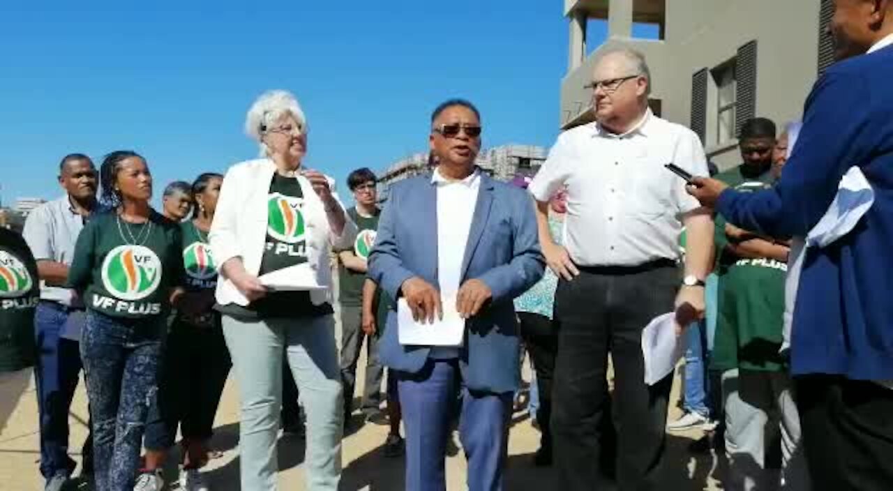 SOUTH AFRICA - Cape Town - The Freedom Front Plus visits District Six (Video) (NKm)