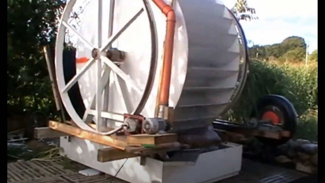 Free energy - use water with water wheel