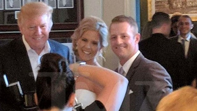 President Trump crashes another wedding at Bedminster Golf Club