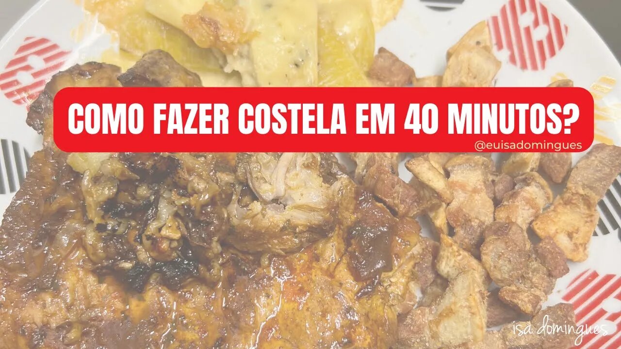 Como fazer a costela suína em 40 minutos?