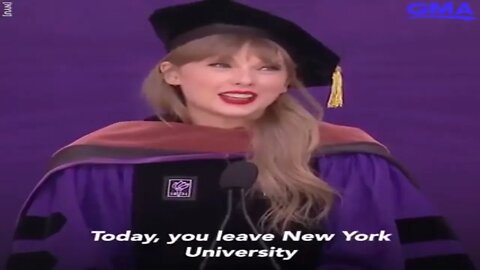 Taylor Swift addresses N.Y. University Class of 2022 after she received an honorary Doctor degree