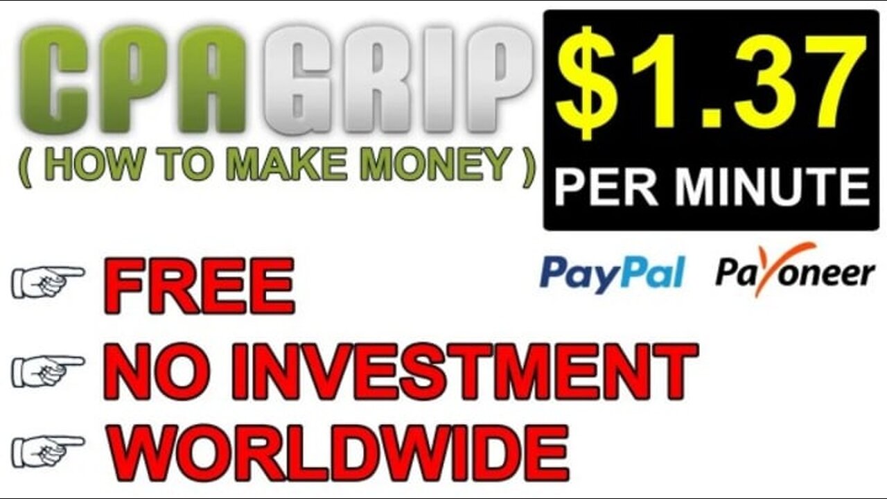 How to create CPAGRIP Account As A Beginner To Make Money Online