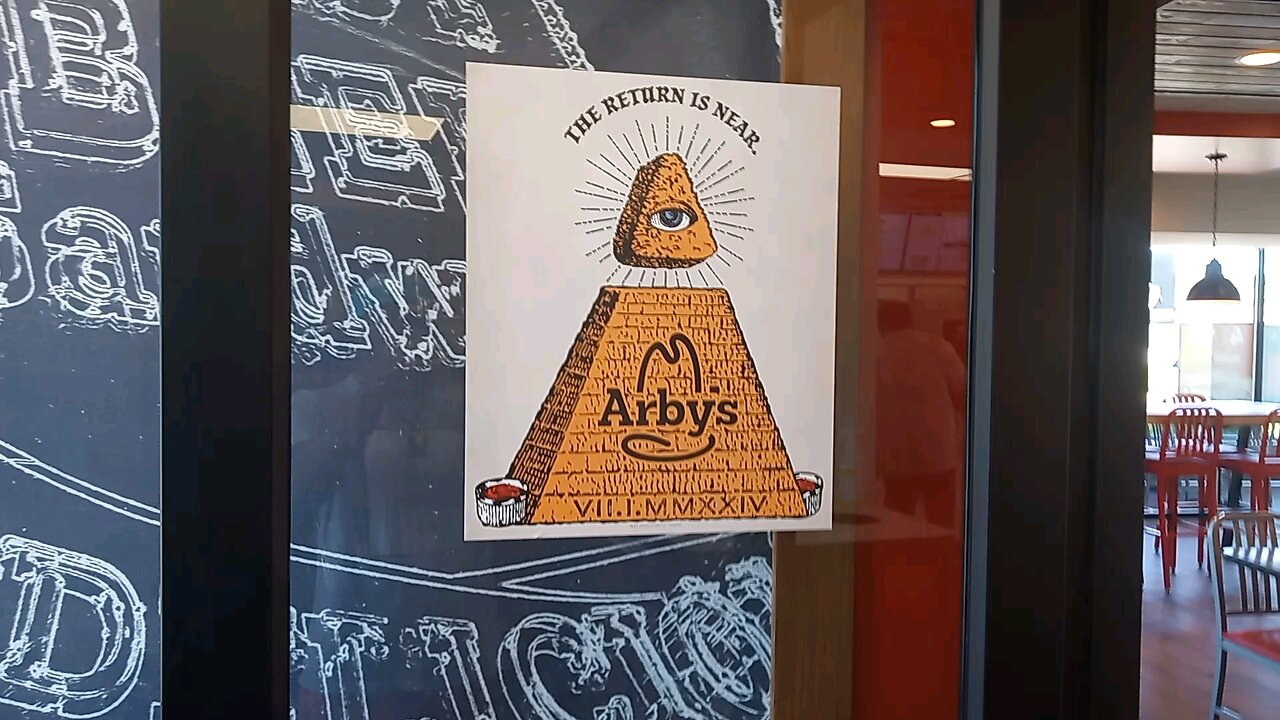 Illuminati Satan Symbol Return is near at Arby's right in our faces share wake up