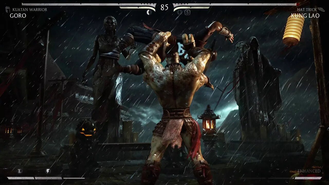 Mortal Kombat X: Goro (Kuatan Warrior) vs Kung Lao (Hat Trick) - 1440p No Commentary