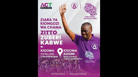#LIVE🔴MKUTANO WA HADHARA KUTOKEA UVINZA MDA HUU ZITTO KABWE AKIONGELEA MAZITO #actwazalendotv #ACT