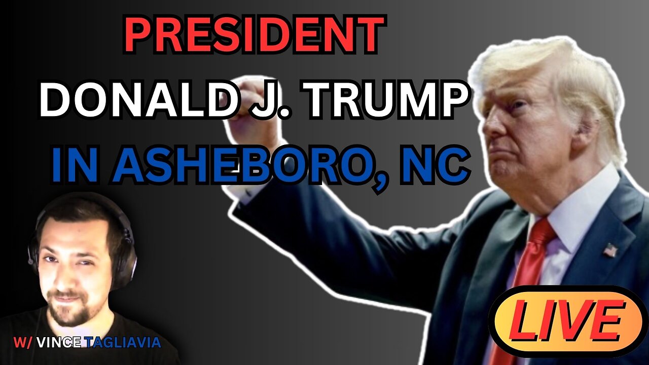 LIVE! Donald J. Trump in Asheboro, NC