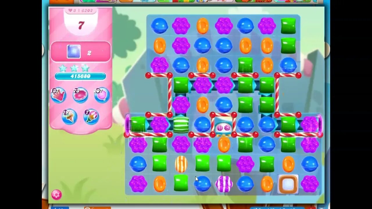 Candy Crush Level 6202 Talkthrough, 20 Moves 0 Boosters